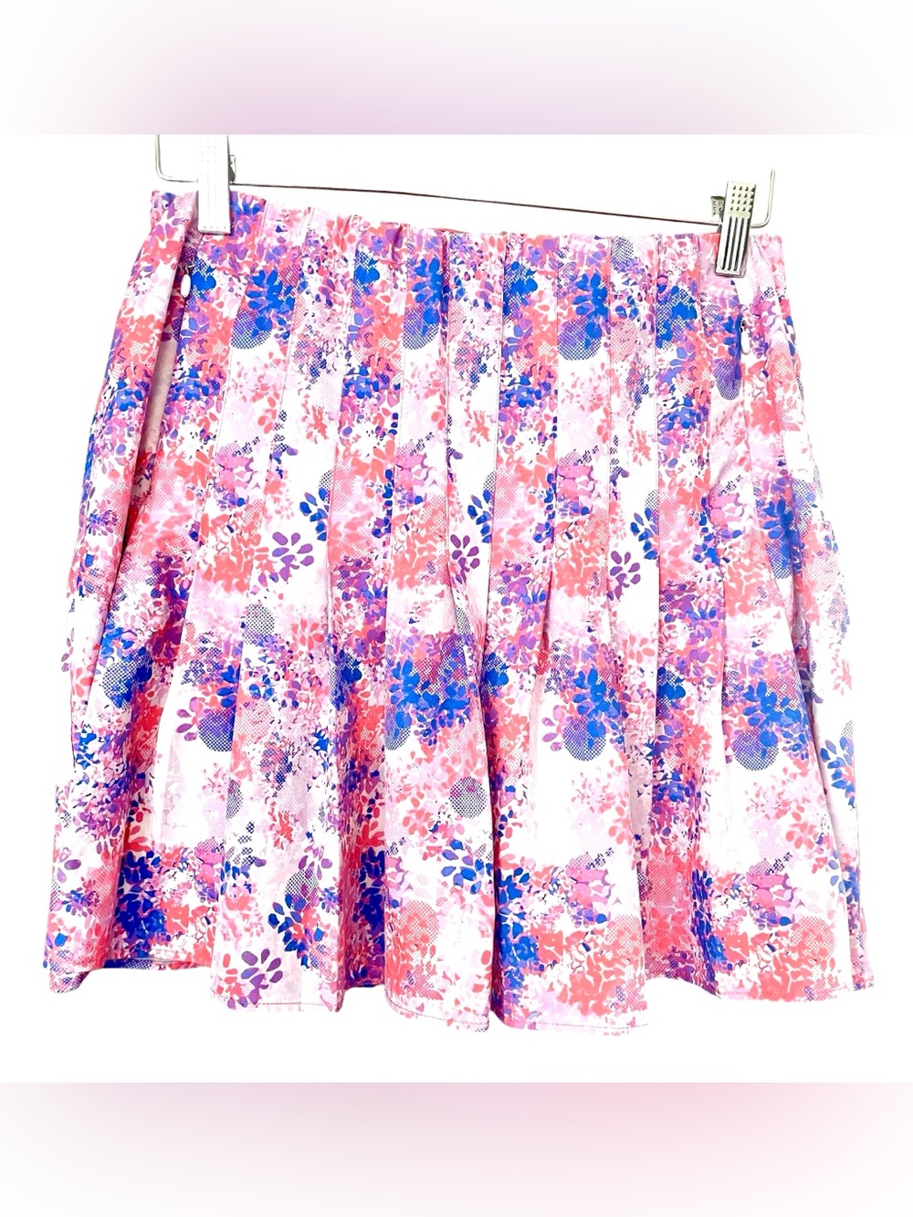 Kyodan Women's Purple & Salmon Pink Poly/Spandex Golf Skirt Skort w Zip Pockets